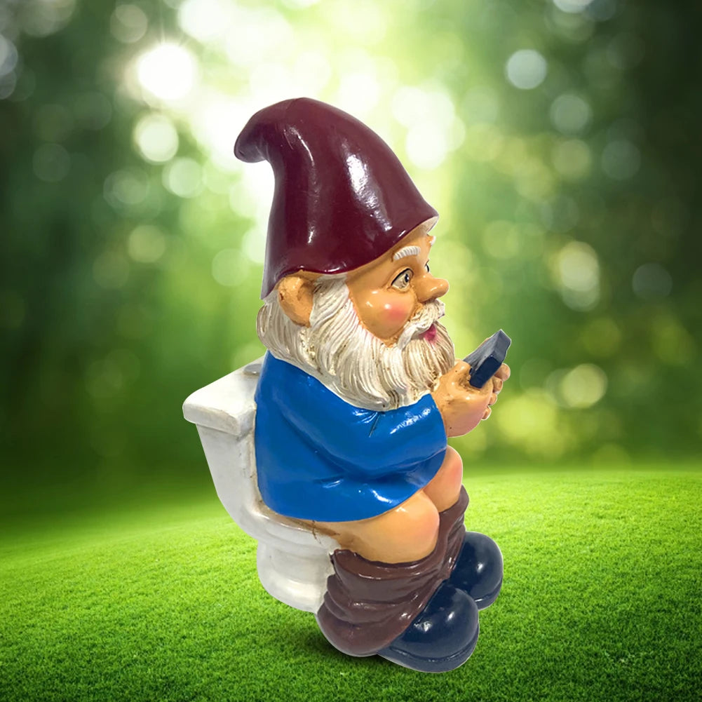 Miniature garden gnome ornaments, garden gnome, Auckland figurine, crafts, yard decoration in intensified resin