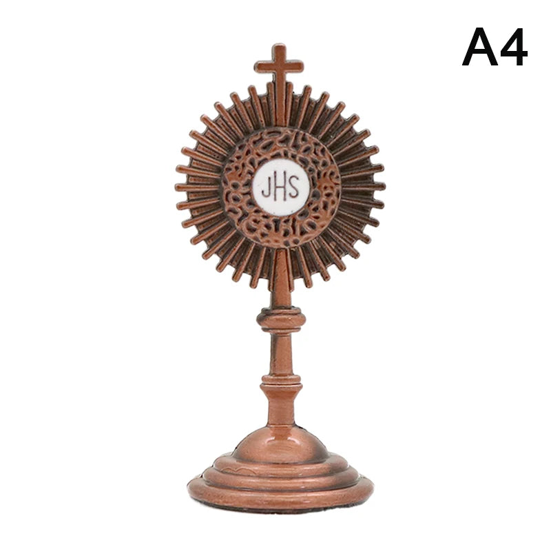 Christian and Catholic Communion Statue, Golden Jesus Areas, Inum Retrievers, Home Office Table Decoration, Cross Figurine, Religious Gift