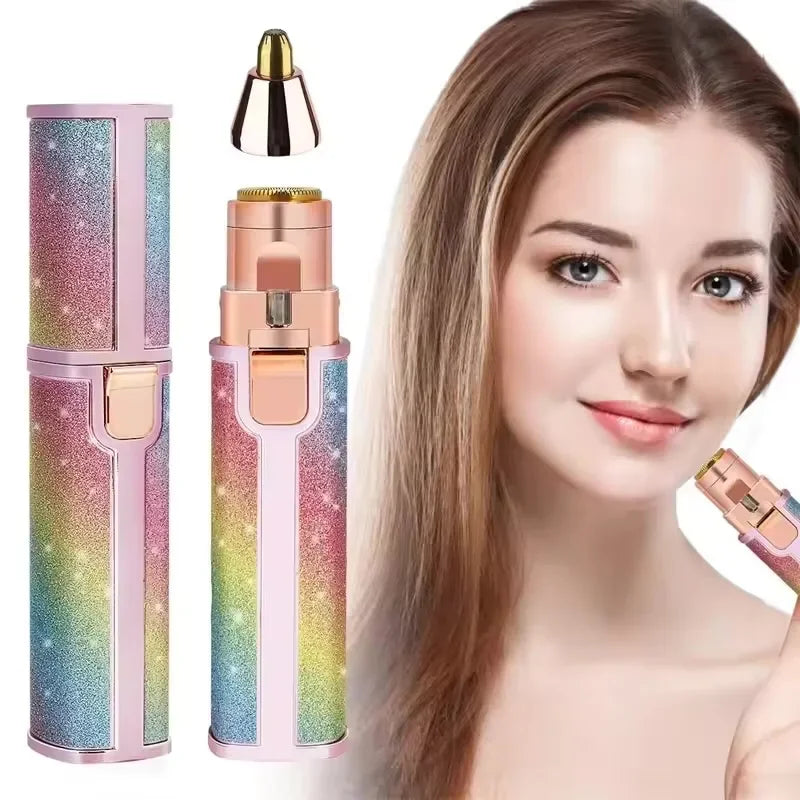 Portable 2 en 1 épilateur électrique rasoir de sourcils corps des femmes épilateur de lèvres du visage Rechargeable Mini rasoir indolore rasage rasoir