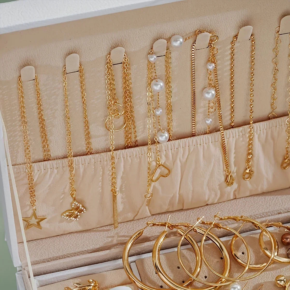 Ensemble de bijoux avec accessoires de fête, colliers de la présidence, boucles d'oreilles, matiques, sans boîte, 86 pièces