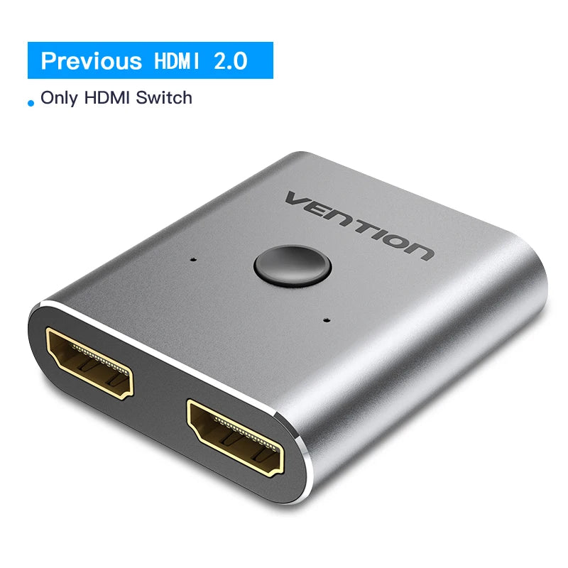 Vention HDMI commutateur 4K 60Hz bi-direction 2.0 commutateur HDMI 1x2/2x1 adaptateur pour PS4/5 Xiaomi TV Box 8K HDMI 2.1 répartiteur