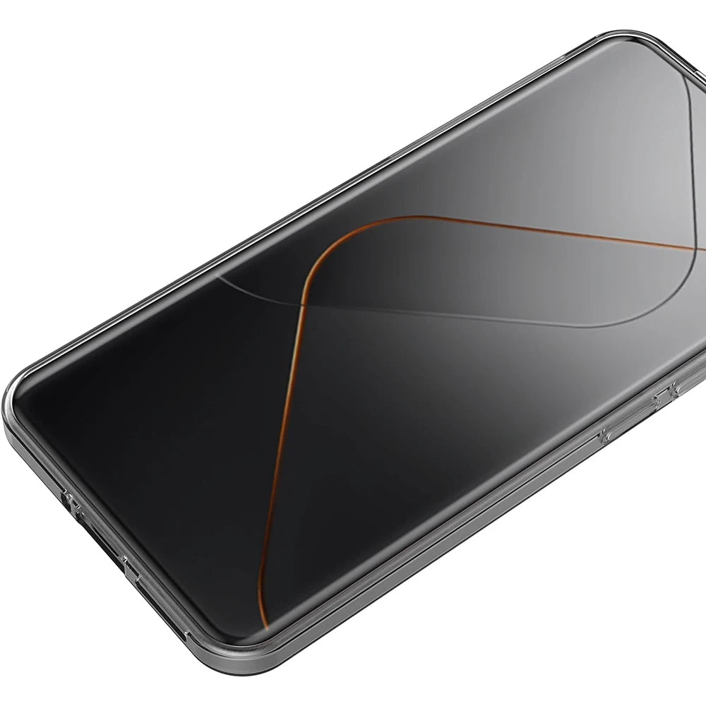 Coque souple en Silicone d'origine pour Xiaomi Mi 14 14T 13 13T T Pro, Coque transparente Ultra fine, Coque arrière antichoc