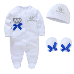 Ensemble de vêtements pour bébés filles de 0 à 9 mois, combinaison + chapeau + mitaines, barboteuse rose, 100% coton, vêtements doux pour enfants de 0 à 9 mois, 4 pièces/ensemble