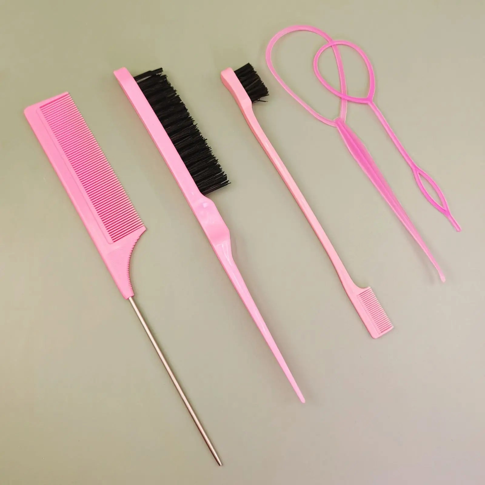 Coiffure enfant en bas âge boucle Topsy Rat queue de poney outils tresse bord brosse ensemble peigne pulvérisateur bouteille accessoires de coiffure enfants filles