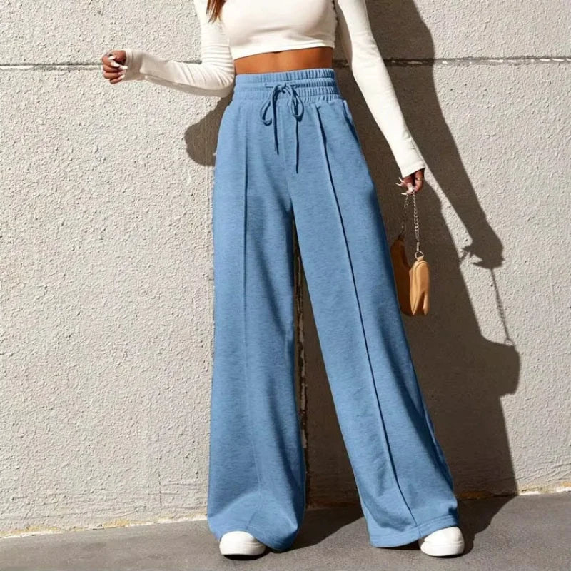 Women's athletic pants, straight leg, loose fit, wide leg, casual outdoor dance pants, Autumn 2025, new