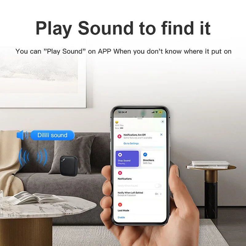 Le traceur GPS Bluetooth intelligent fonctionne avec Find My APP dispositif de rappel Anti-perte sans fil pour localisateur d'iphone clé enfants Finder
