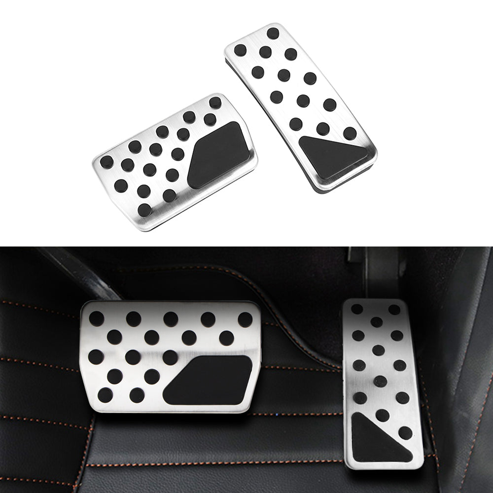Couvercle de pédale de frein à gaz, 2 pièces, accessoires de voiture, pour Jeep Grand Cherokee Dodge Durango 2011 2012 2013 2014 2015 2016 2017 2018