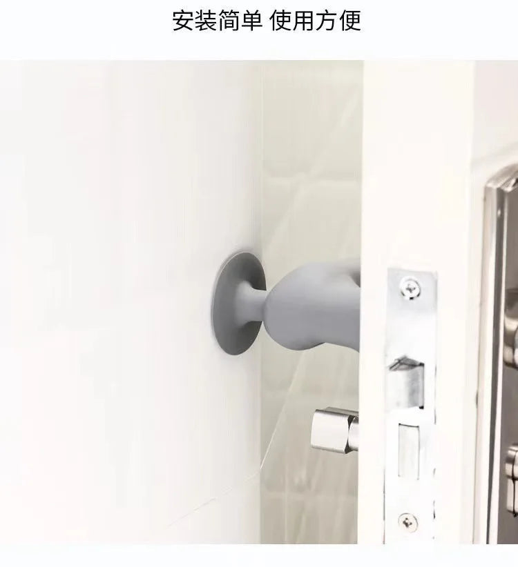 Butoir de porte poignée de porte protecteur poignées de porte étui Silicone bouton de porte couverture sécurité enfant bébé pare-chocs accessoires pour la maison