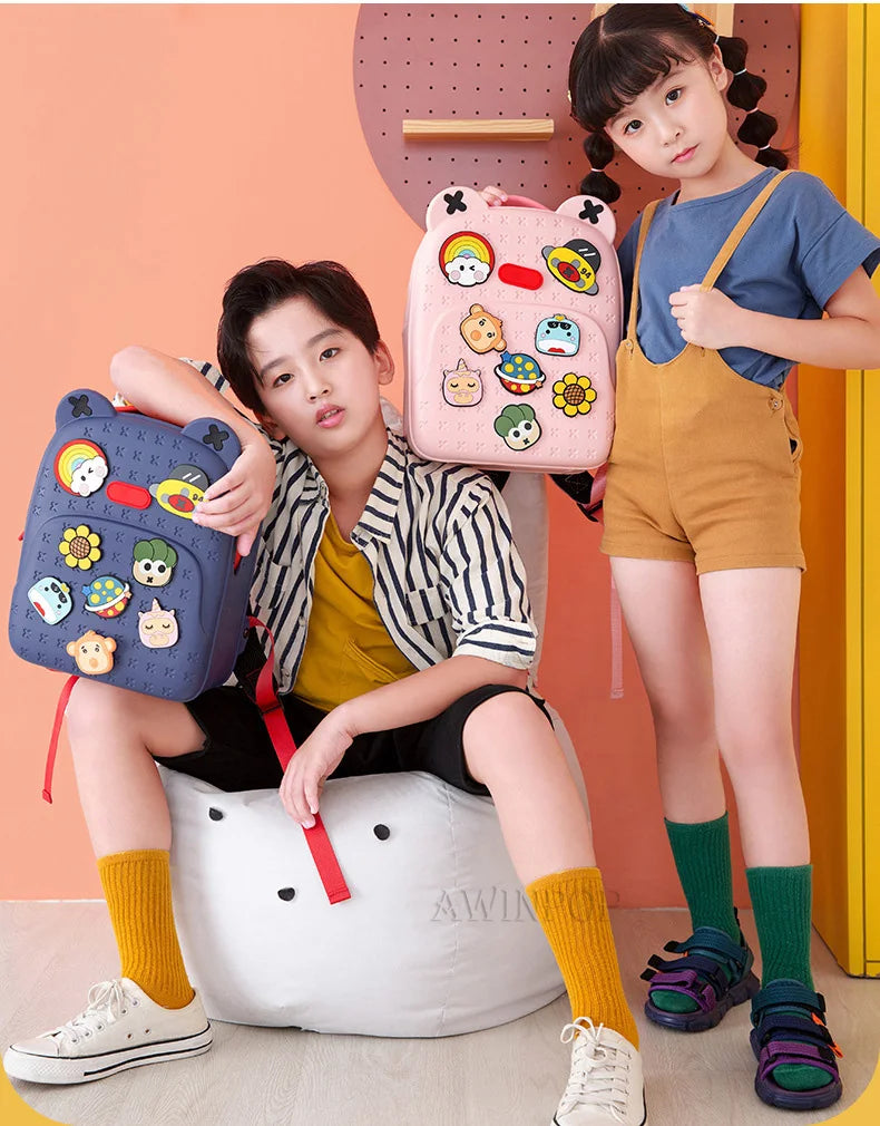 Sac à dos d'école étanche pour fille et garçon, à motif de dessin animé, à la mode, pour la maternelle, Kawaii, cadeau