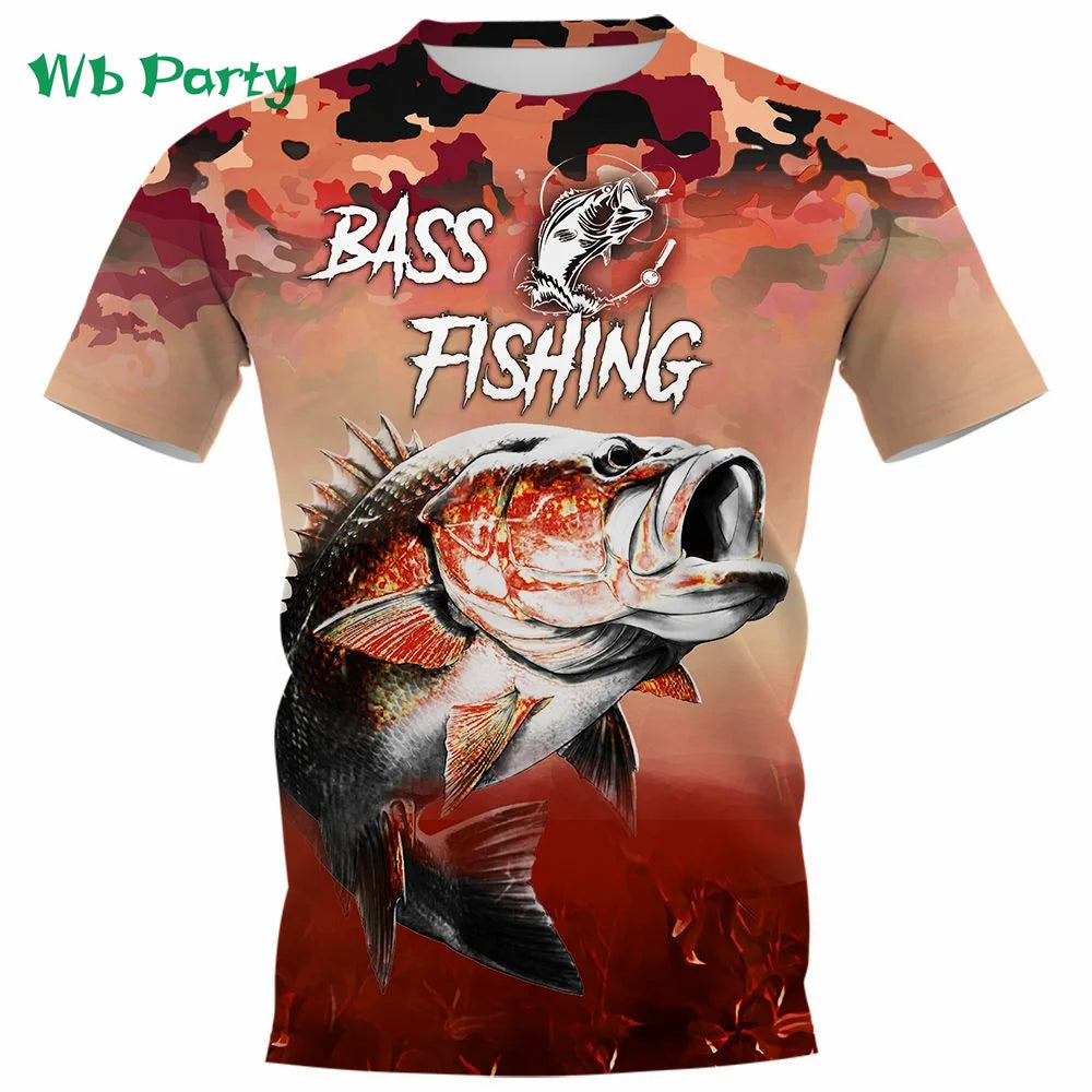 Camisas para hombre, camiseta gráfica con estpado de peces, camiseta de manga corta para hombre, camisetas con gráficos