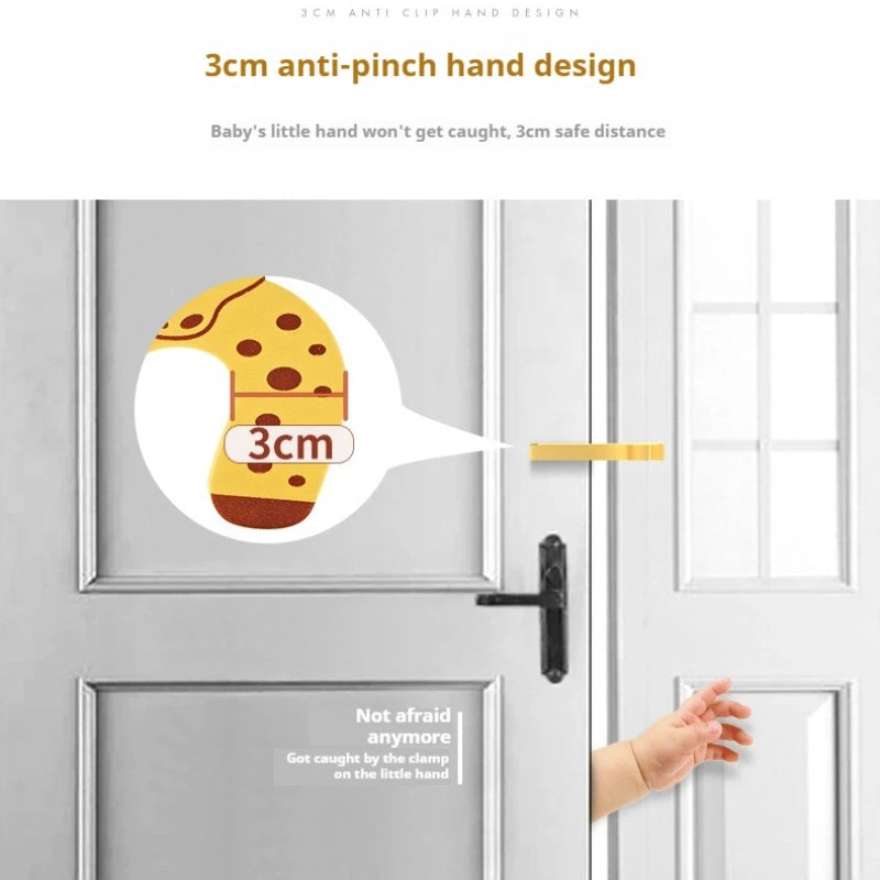 Baby Safety Door Stopper, 2/5 Pieces, Newborn Furniture Protector, Anti-Pinch, Cute Pet Care, Child Lock, Finger Guard