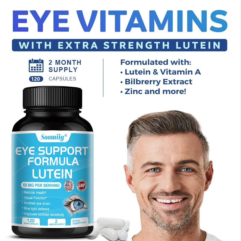 Capsules de lutéine-contient le zeaxanthine, maintenir la vision saine, améliore l'œdème oculaire, favorise la fonction visuelle, protéger la rétine