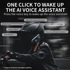 Bluetooth 5.3 casque casque sans fil mains libres appel téléphone Kit Moto étanche écouteur MP3 lecteur de musique haut-parleur pour Moto