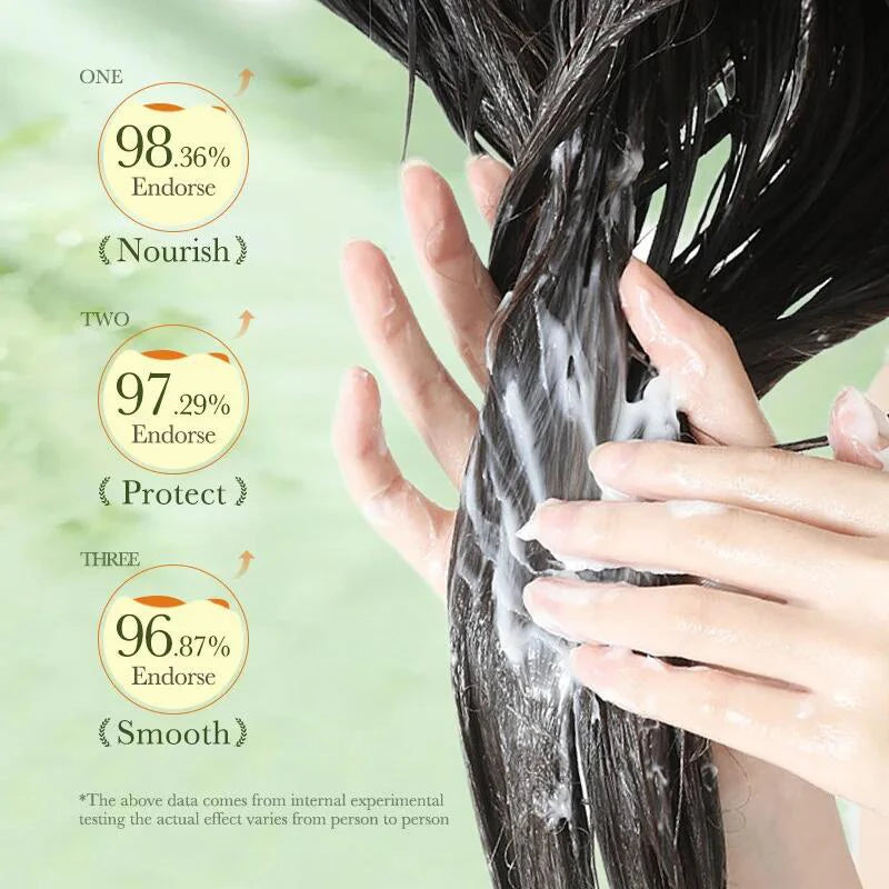 Magic repairing hair mask, prevents dryness, branch damage, tangles, frizz, deeply hydrates, smooths, soft, professional, natural care
