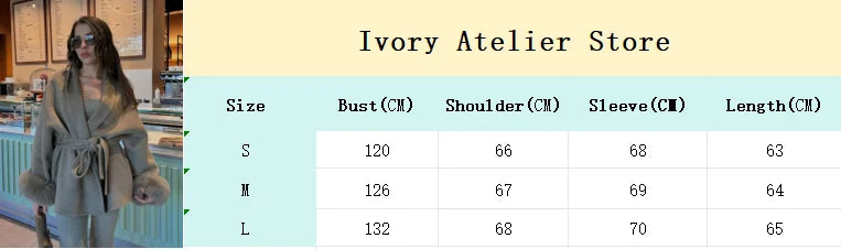 Manteau en laine pour femmes, Patchwork de fourrure solide, mode, manches longues, col en v, à lacets, pardessus Long ample, automne, bureau, vêtements d'extérieur pour dames