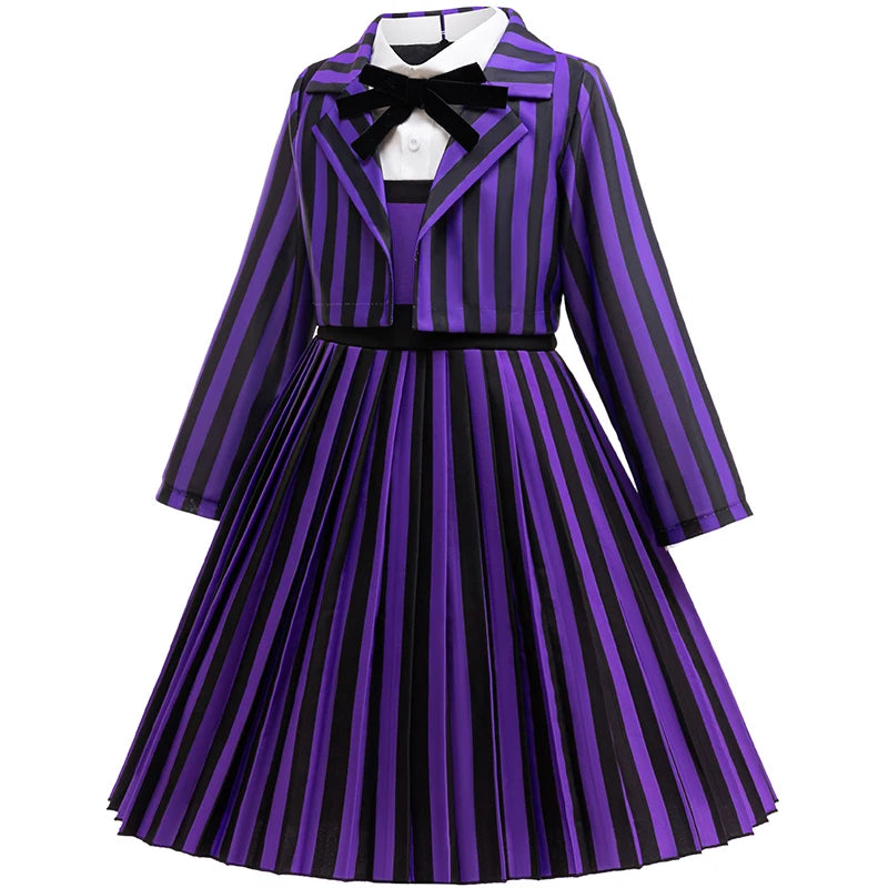 Robe de princesse pour filles, uniforme d'université élégant, costume de cosplay d'halloween pour filles de 4 à 12 ans, robe de bal de remise de diplôme, robes de fête pour filles