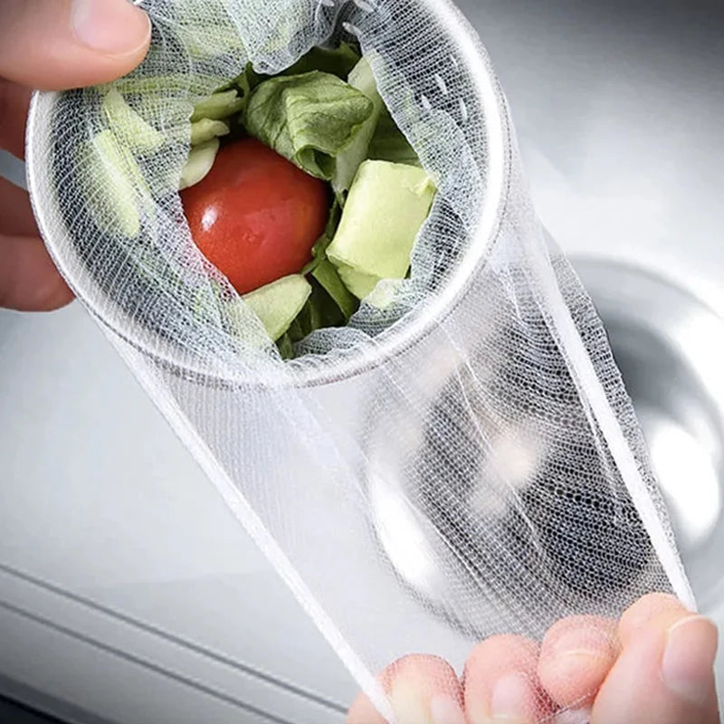 Disposable Sink Strainer Mesh Bags, 200/100/30 Pieces, Kitchen Sink Strainer, Drain Hole, Anti-Clogging Trash Bag, Cleaning Net