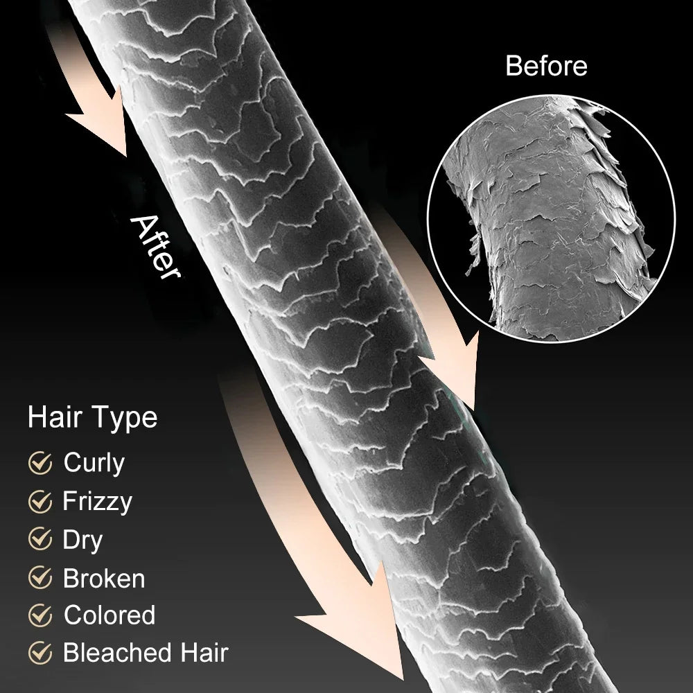 PURC 5s Magic Hair Mask, Permanent Keratin Treatment, Fast Smoothing, Repair Cream for Dry Damage and Frizz, Restores Gentle Hair Care Masks