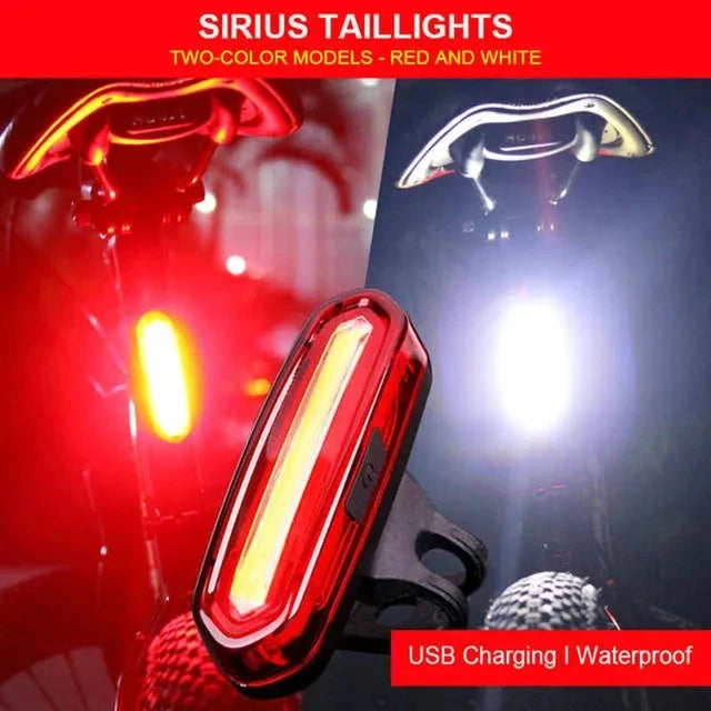 Feu arrière de vélo vtt, lumière rouge, lampe de sécurité chauffante, Rechargeable par USB, lumière Led, accessoires de vélo