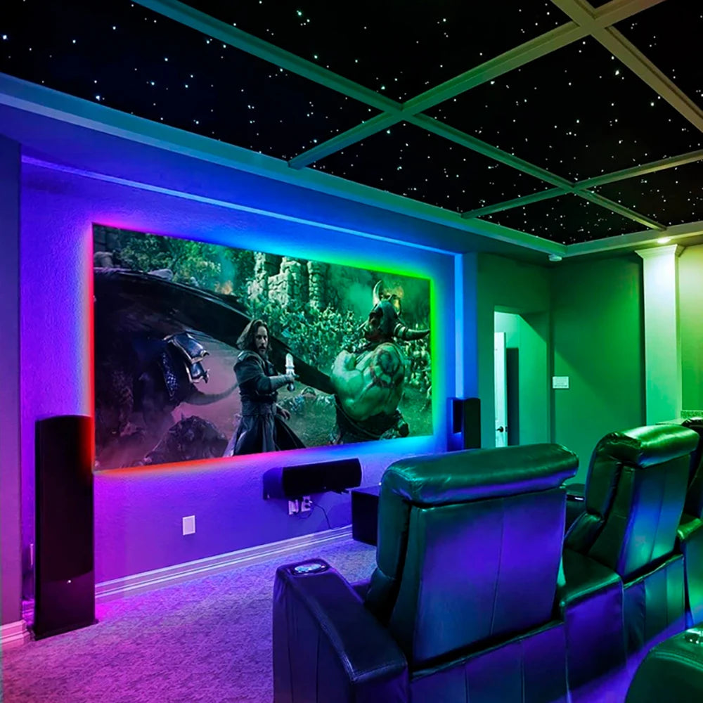 5V USB RGB 5050 LED strip light, Bluetooth app control, suitable for decorating bedrooms and children's rooms