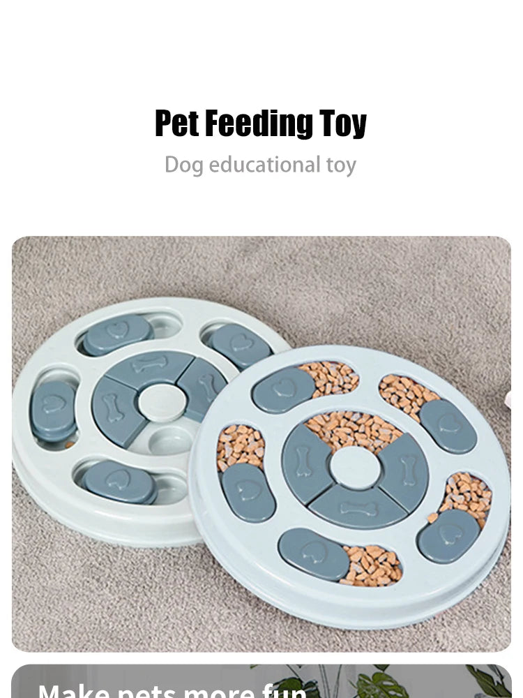 Mangeoire Interactive pour Animaux de Compagnie, Jouet pour Chien et Chiot, Distributeur de Nourriture Intellectuel