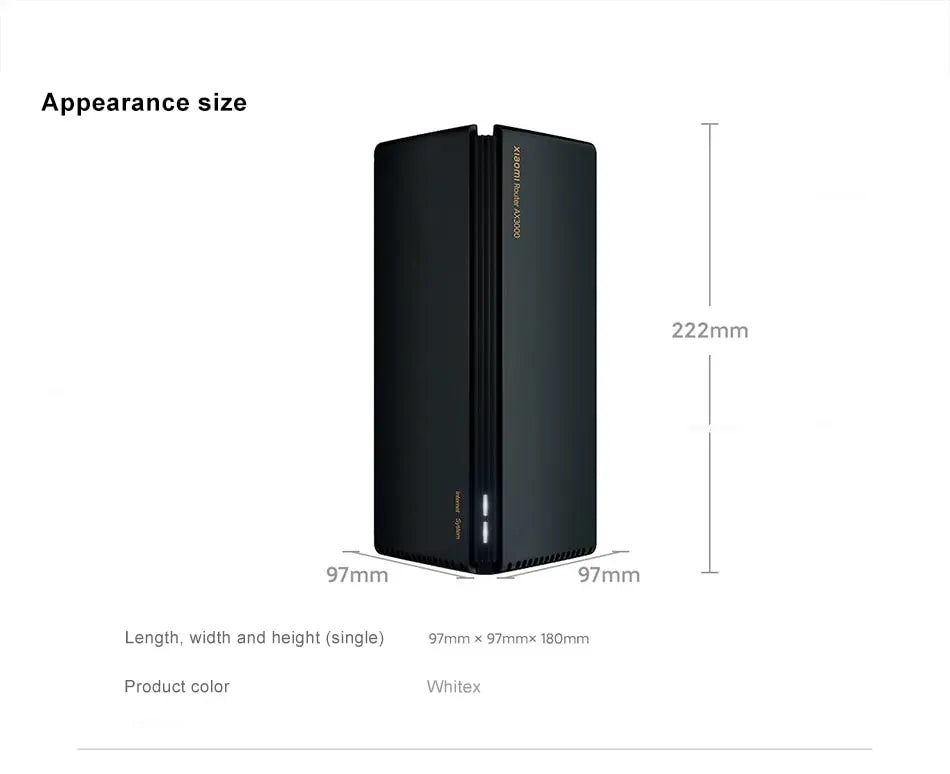Xiaomi routeur AX3000 maille Wifi6 2,4G 5,0 GHz Full Gigabit 5G WiFi répéteur 4 antennes extensor de red enrutadores de malla