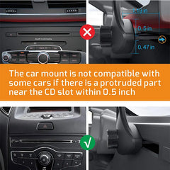 Support de téléphone magnétique pour voiture, fente CD, aimants, supports universels pour iPhone
