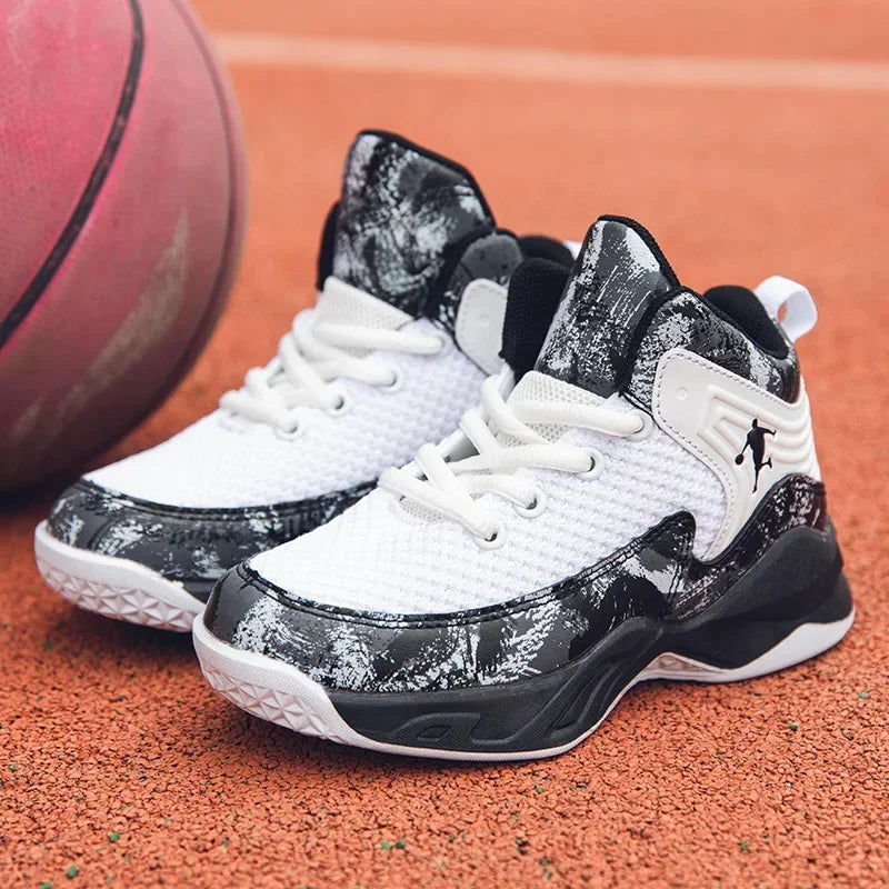2025 chaussures de Basket-ball pour enfants baskets nouveaux garçons marque semelle épaisse antidérapant enfants chaussures de sport enfant garçon Basket formateur chaussures