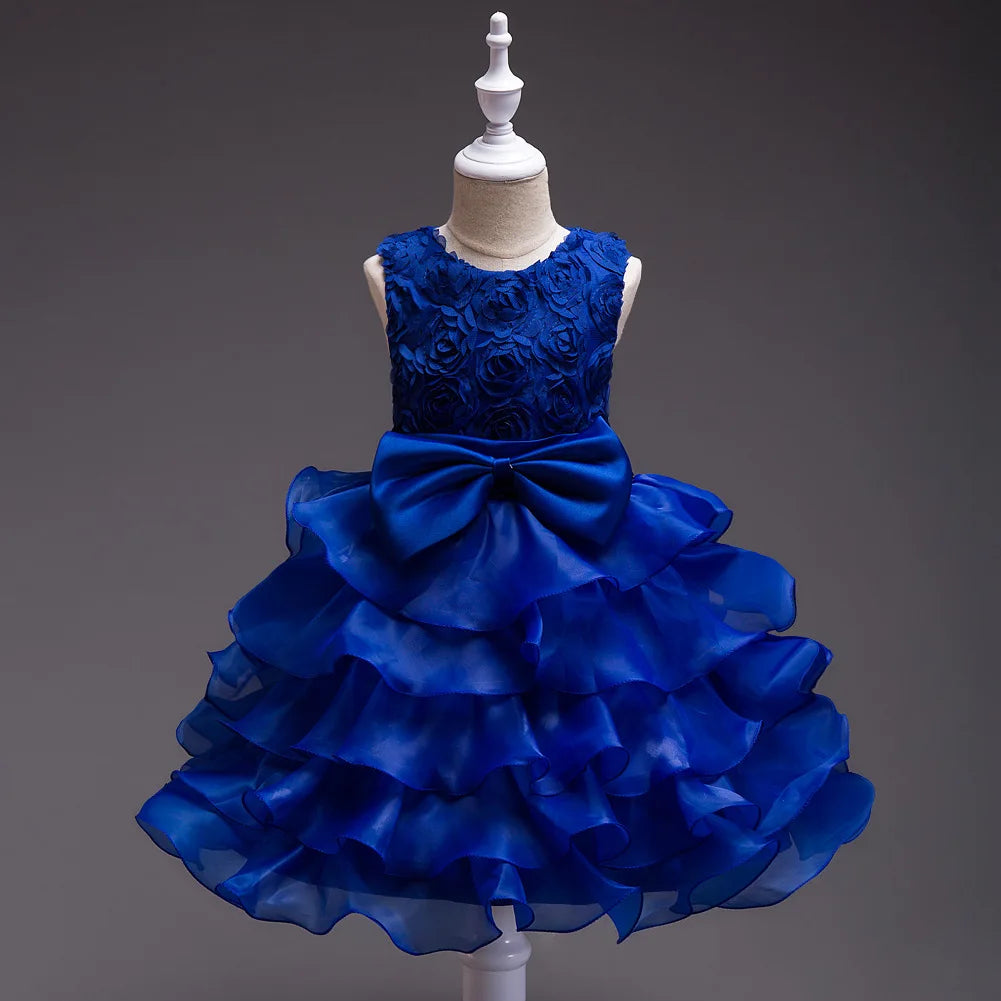 Robe de demoiselle d'honneur pour mariage, tenues d'anniversaire pour bébés filles de 2 à 8 ans, robes de première Communion pour enfants, vêtements de fête pour enfants