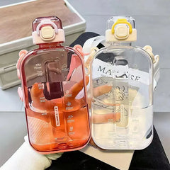 Bouteille d'Eau en Plastique de 750ml avec Sangle, Portable, Écologique, Créative, Durable, pour dehors en Plein Air