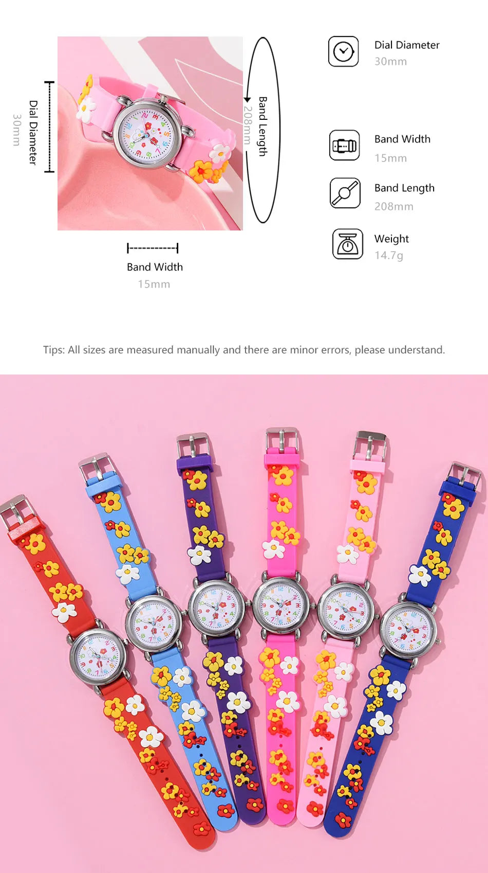 Nouveaux enfants montres dessin animé montres rose Silicone Quartz montre-bracelet cadeau d'anniversaire fille garçon enfants temps d'étude fille montre Reloj