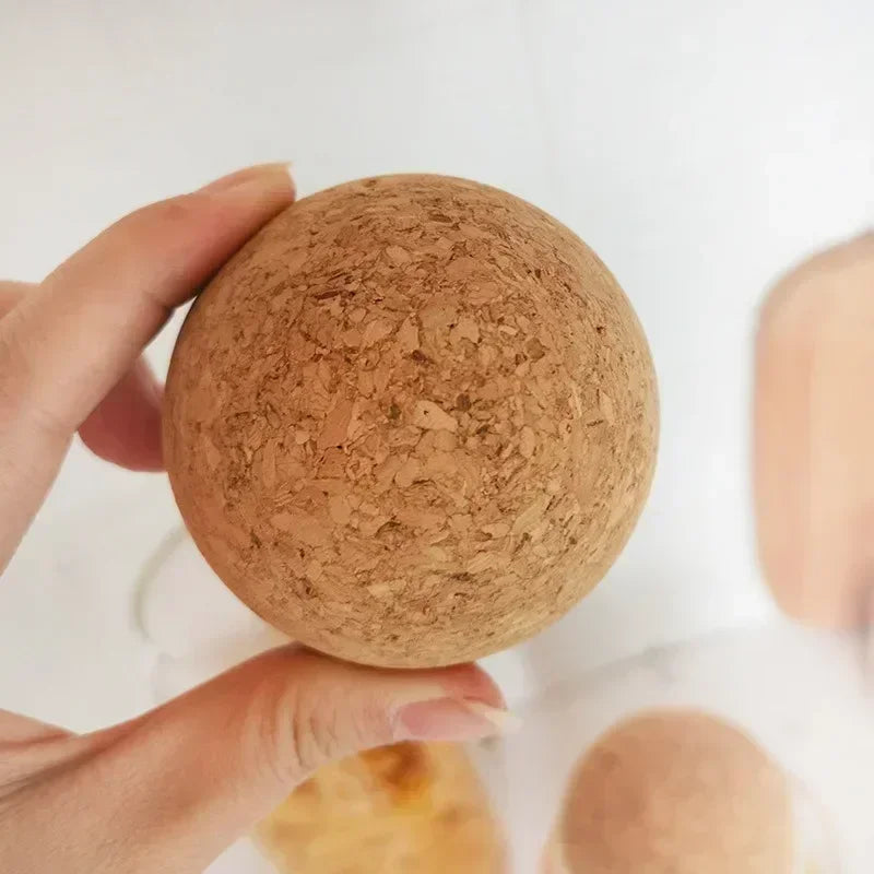 Balle de Yoga en liège, boule de Massage Fascia Ф6cm Ф7cm Ф8cm, relaxation des Muscles pour la salle de sport, le Fitness, le Pilates, la danse, outils auxiliaires, thérapie de libération