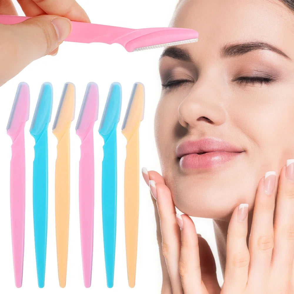 Lame de tondeuse à sourcils pour femmes, rasoir de sécurité pour le visage, couteau façonnant les sourcils, épilation Portable, coupe-épilation, grattoir de maquillage