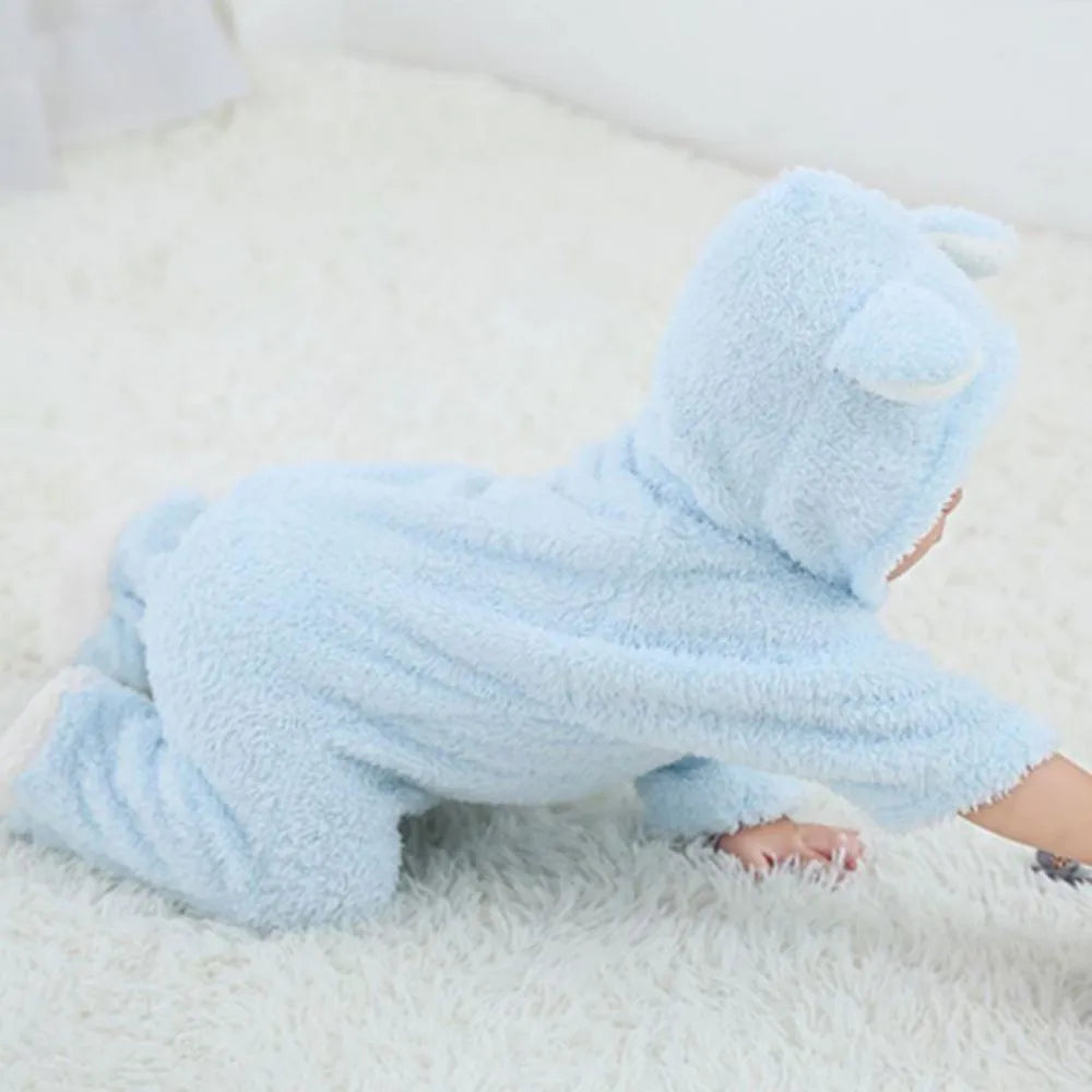 Nouveau-né bébé barboteuses hiver chaud polaire Bebe garçons fille Costume infantile filles vêtements Animal ensemble bébé combinaisons tenue de noël