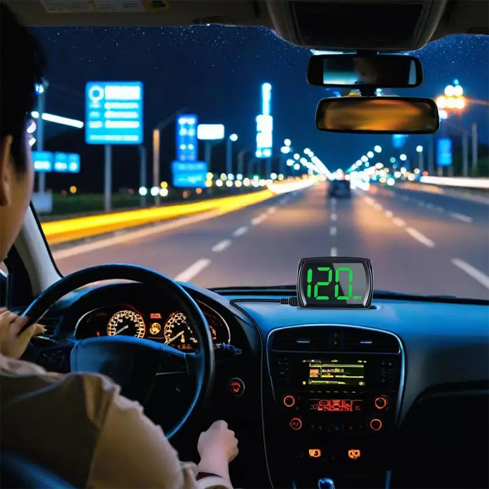 Voiture tête haute HUD affichage GPS compteur de vitesse vitesse KMH numérique HUD GPS + Beidou double Chipsets pour toutes les voitures camions électronique