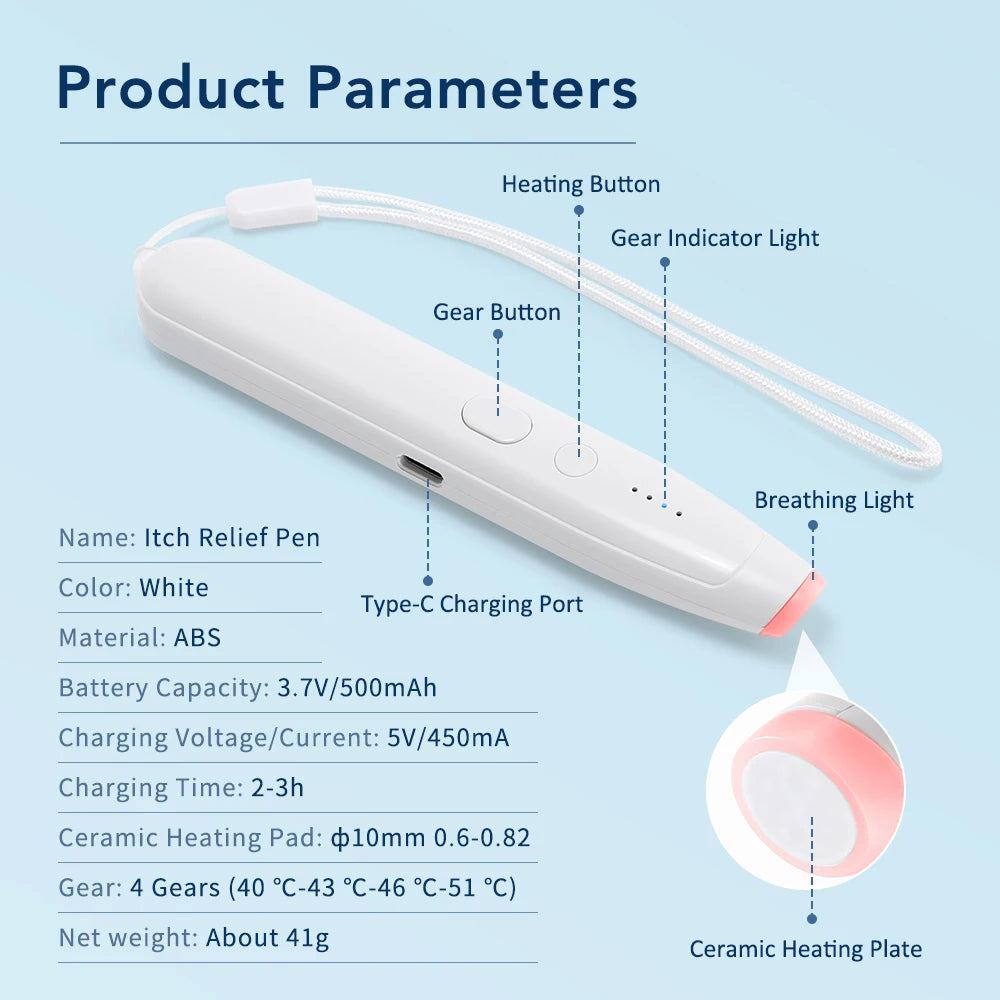 Stylo Portable anti-démangeaisons pour soulager les piqûres d'insectes et les moustiques, stylo Anti-démangeaison naturel pour les voyages de Camping en plein air