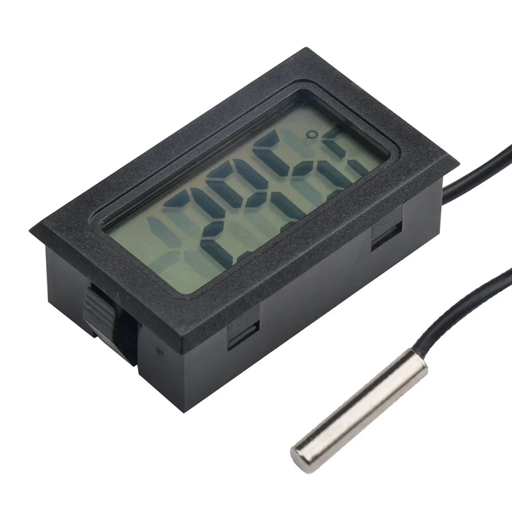 Thermomètre électronique à affichage LCD, thermomètre numérique avec capteur de température NTC, moniteur de température de haute précision