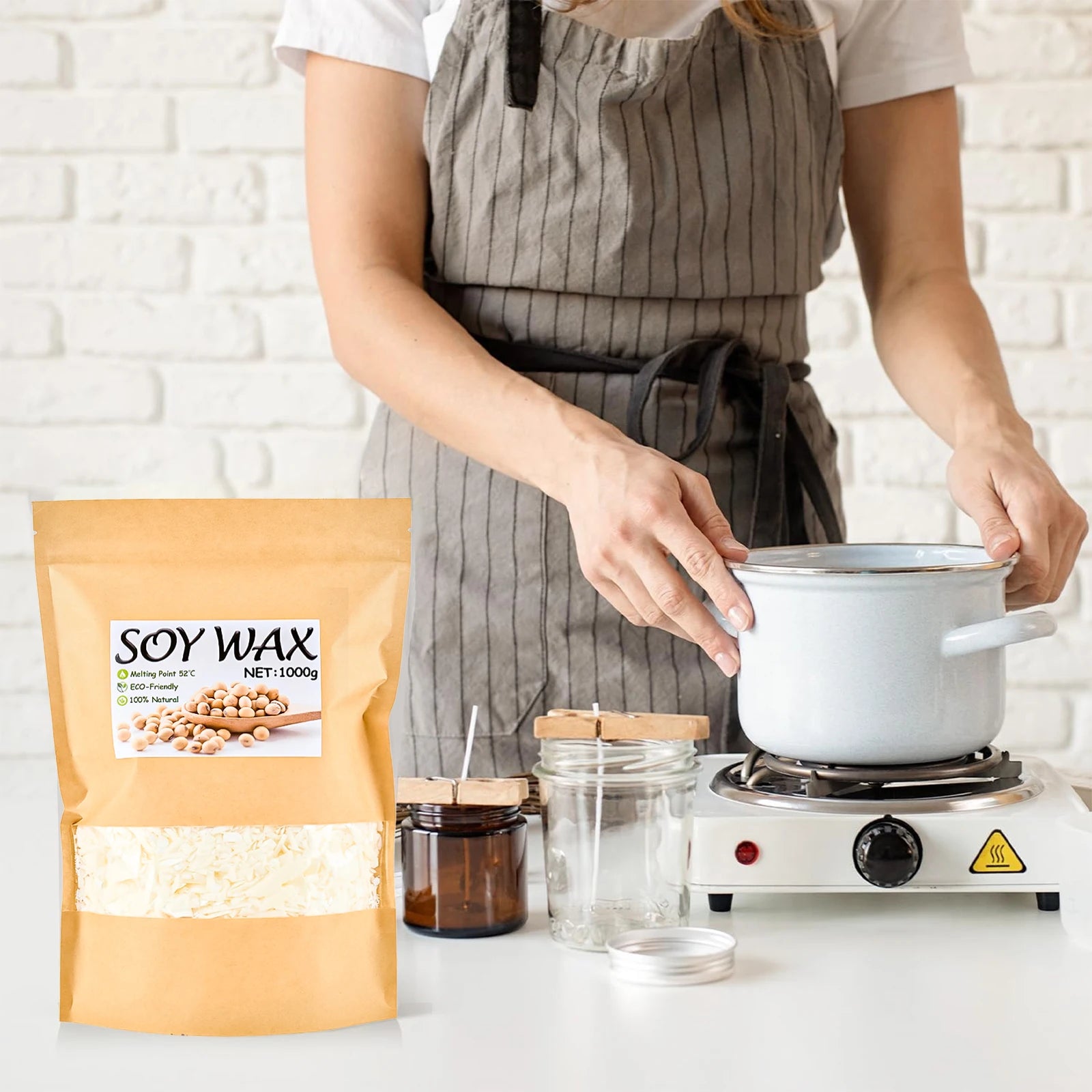 100g-1000g cire de soja naturelle bricolage bougies faites à la main artisanat faisant des fournitures 100% flocons de cire sans additifs bougie parfumée matière première
