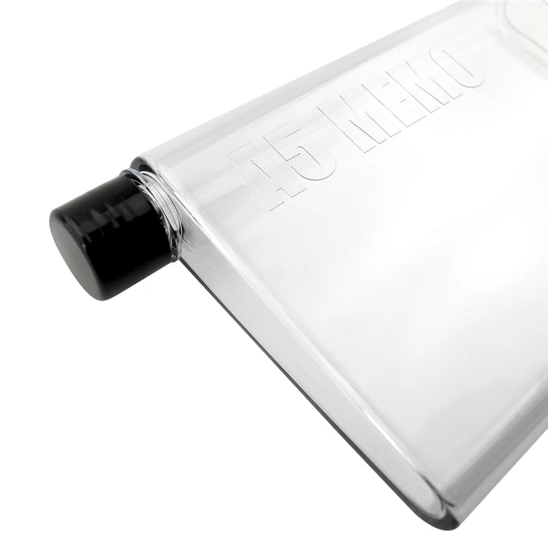 Bouteille d'eau De 750ml, bouteille De sport plate en cristal, verres transparents, bouilloire en plastique, tasse Portable Jarra De Agua