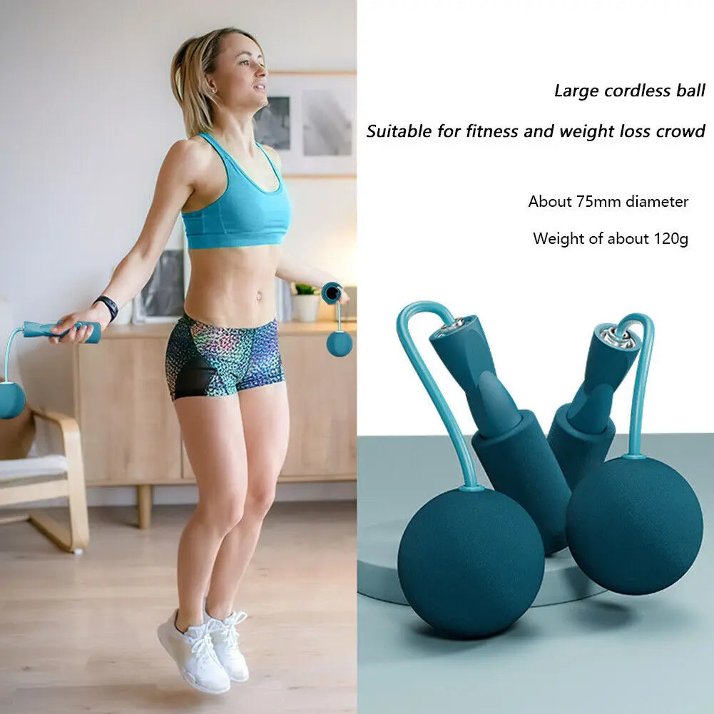 Avec balle lourde corde à sauter sans fil Yoga boxe sport et Fitness entraînement aérobic corde à sauter rapide Portable pour femme, homme