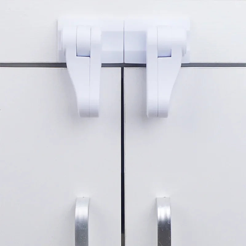 Serrure de sécurité universelle ABS pour bébé, dispositif de Protection de tiroir pour enfant, serrures Anti-ouverture sans vis pour porte de garde-robe de réfrigérateur