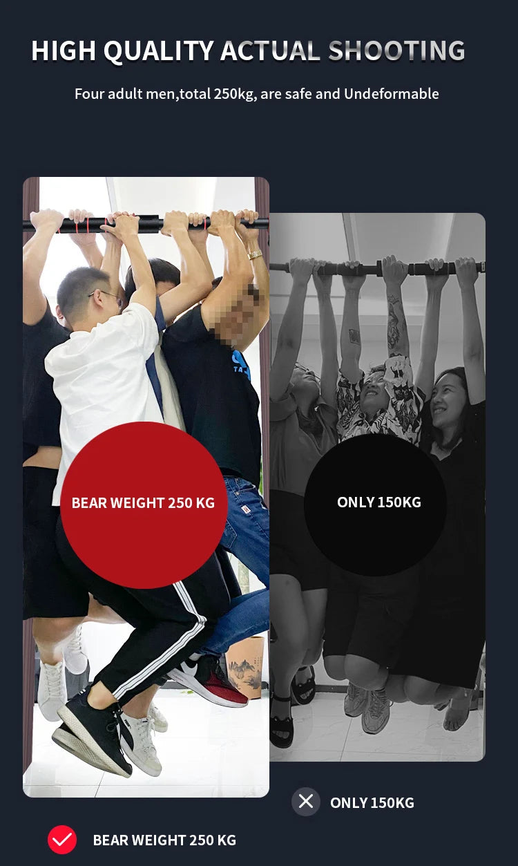 Barre à côtes réglables pour l'exercice, entraînement à domicile, entraînement de salle de sport, entraîneur horizontal de porte de fitness, 350kg