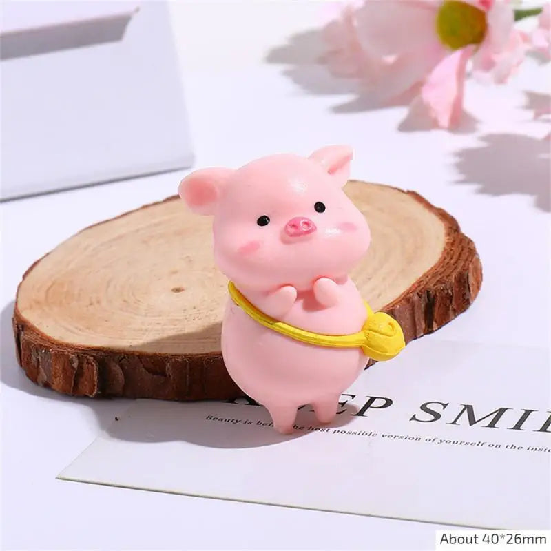 Figurine de overrose de dessin animé mignon, mini figurine, statue de overen résine, jouet de collection, décoration de jardin nickel é, 1 pièce