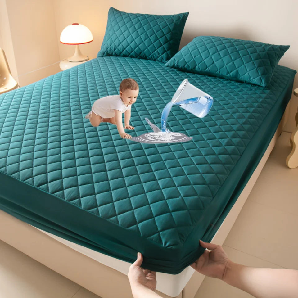 Housse de matelas imperméable, Anti-acariens, douce, confortable, respirante, drap-housse non inclus, taie d'oreiller