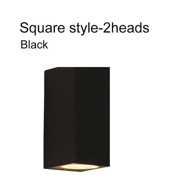 Applique Murale LED à Double Tête Imperméable Conforme à la Norme IP65, Éclairage d'Extérieur, 5/10W