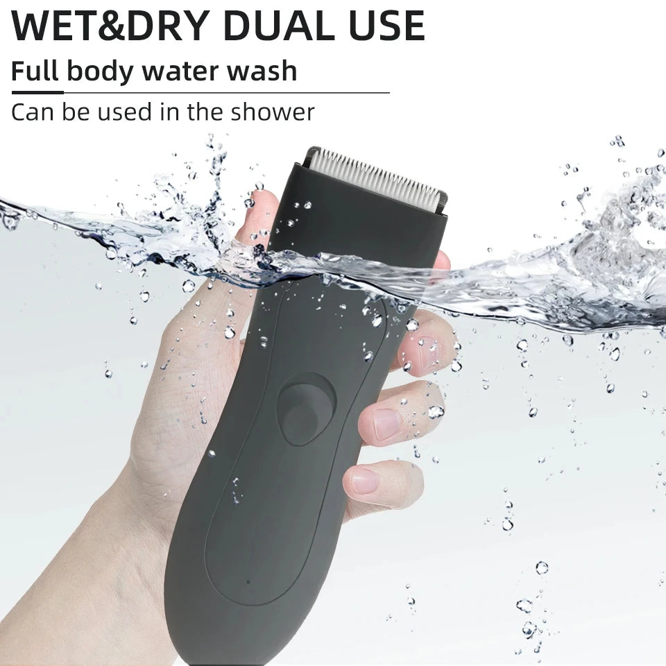 Men's body trimmer, men's balls, women's razor, bikini hair removal trimmer, groin and body razor, groomer, arm and beard razor