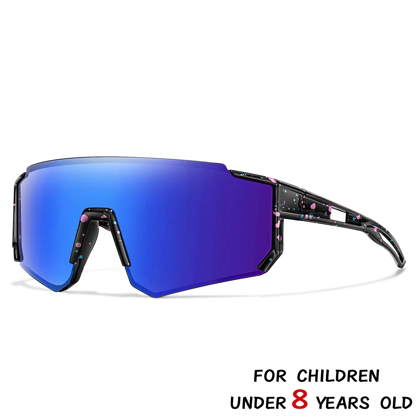 Lunettes de soleil de baseball pour enfants de 3 à 8 ans, lunettes de vélo d'extérieur pour garçons et filles, lunettes de sport pour jeunes, lunettes de camping pour enfants, lunettes de vélo VTT, UV400