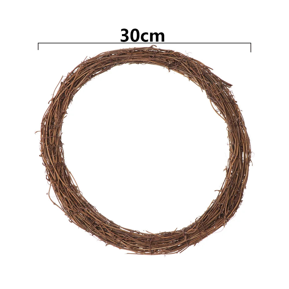 Decorative rattan garland for Ramadan, Eid Mubarak wedding wreath, garland supplies, DIY party, 8cm-30cm