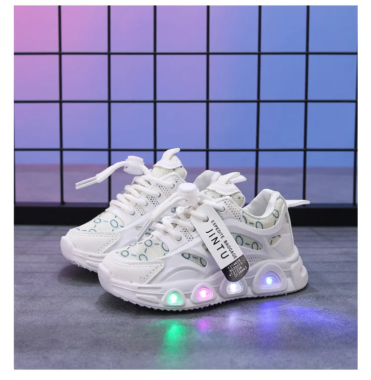 Enfants baskets 2025 printemps nouvelle fille Sneakers1-6 ans décontracté LED enfant chaussures mode filles chaussures chaussures De créateur Tenis De Mujer