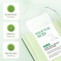 5 pièces SADOER acide salicylique masque Facial hydratant nourrissant raffermissant hydratant masques pour le visage masque en feuille soins de la peau